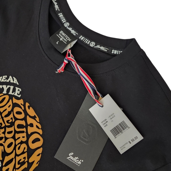 Men’s Graphic T-Shirt – Black – 100% Cotton – Bear Design - Picture 5 of 6